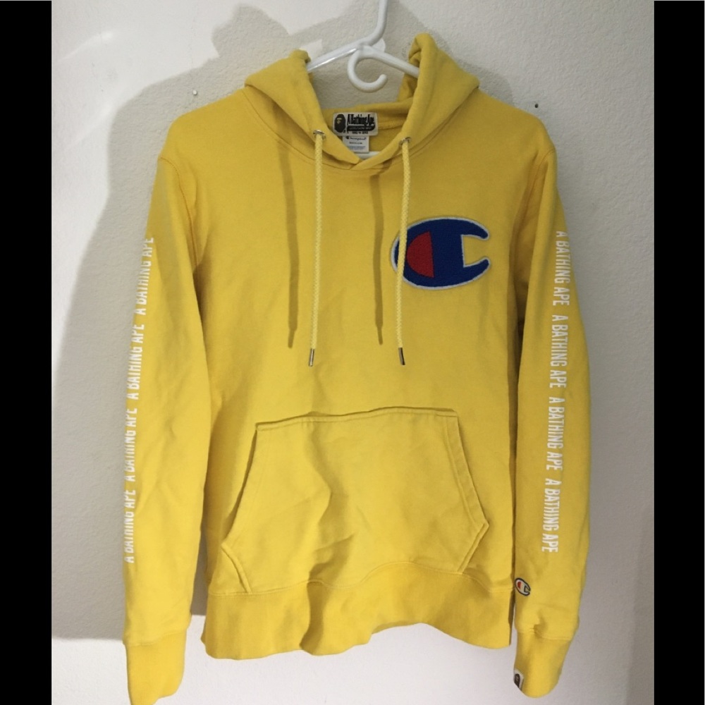 Bape & Champion Collab SZ M Hoodie A Bathing Ape